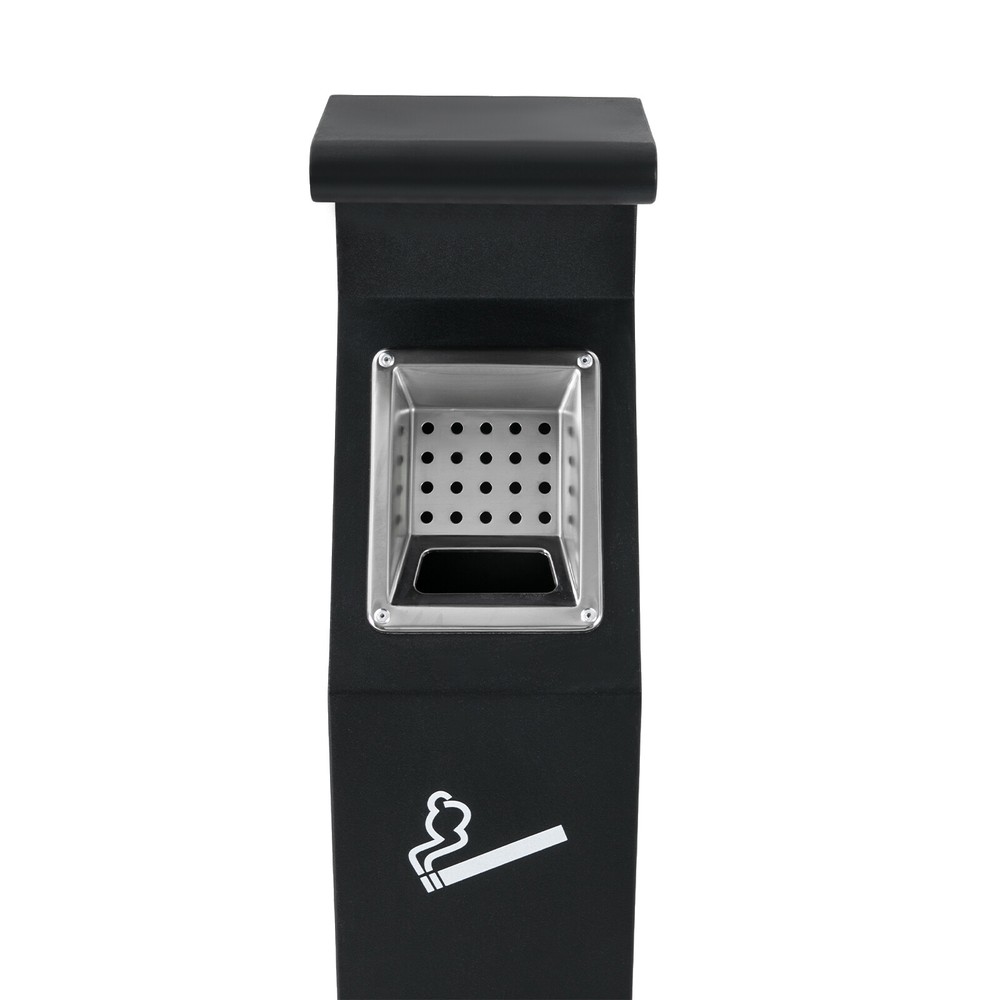 Commercial Trash Can Cigarette Ashtray Smokers Cigarette Butt Container Vertical