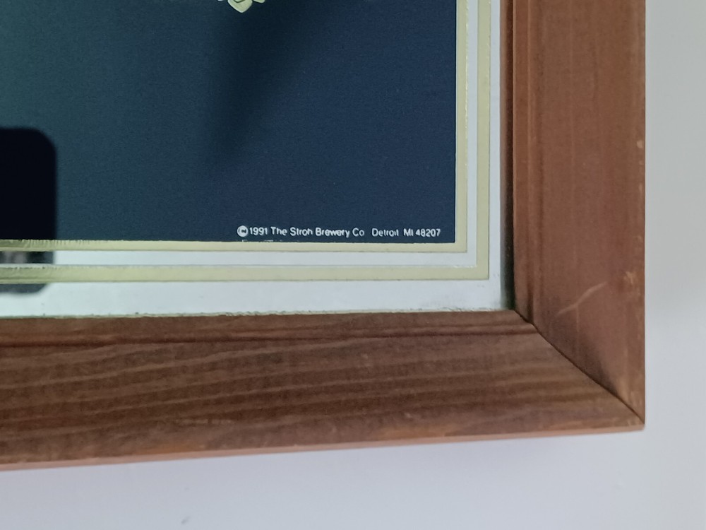 1991 Stroh’s Beer Mirror