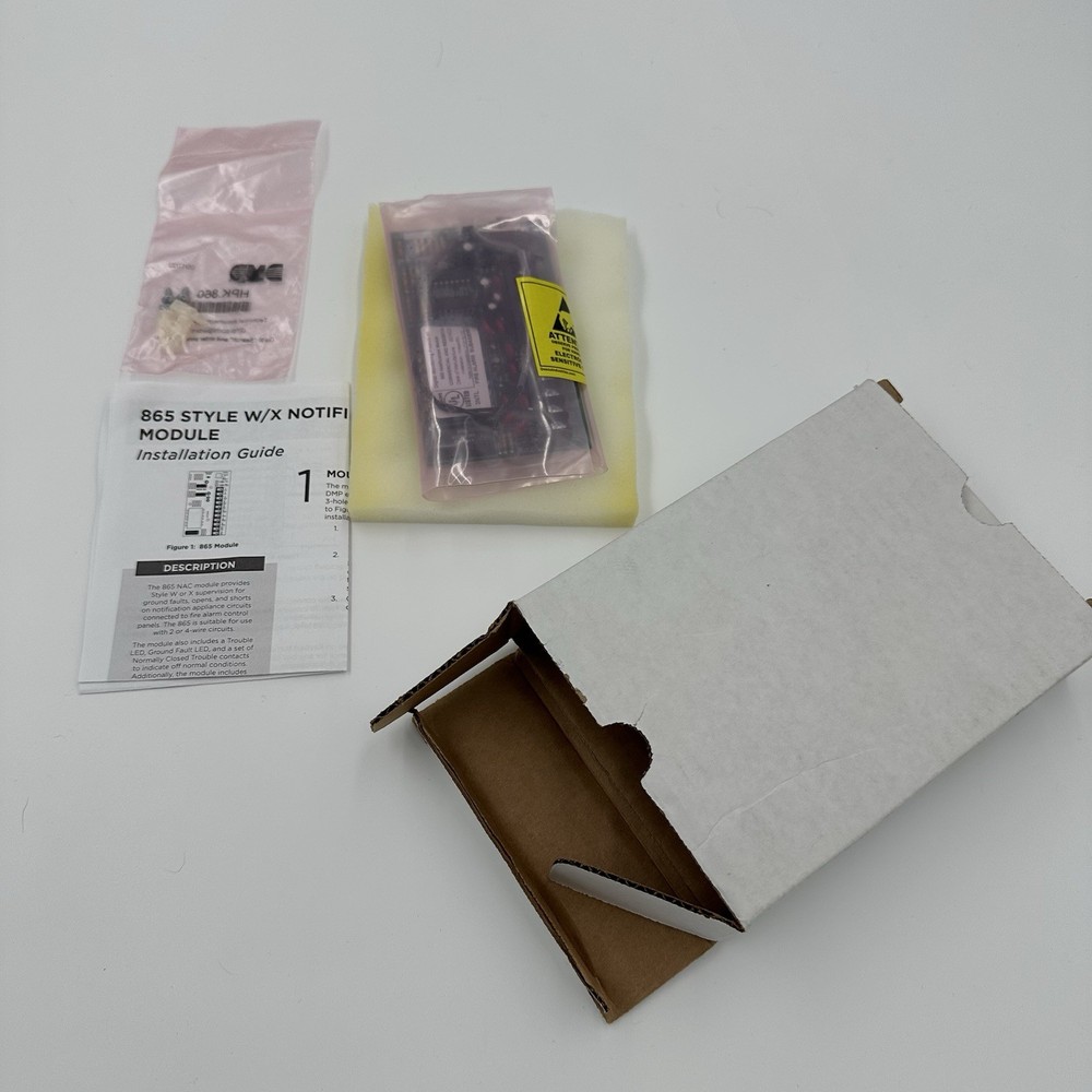 DMP 865 Style W/X Notification Module NAC Fire Alarm Interface New Open Box