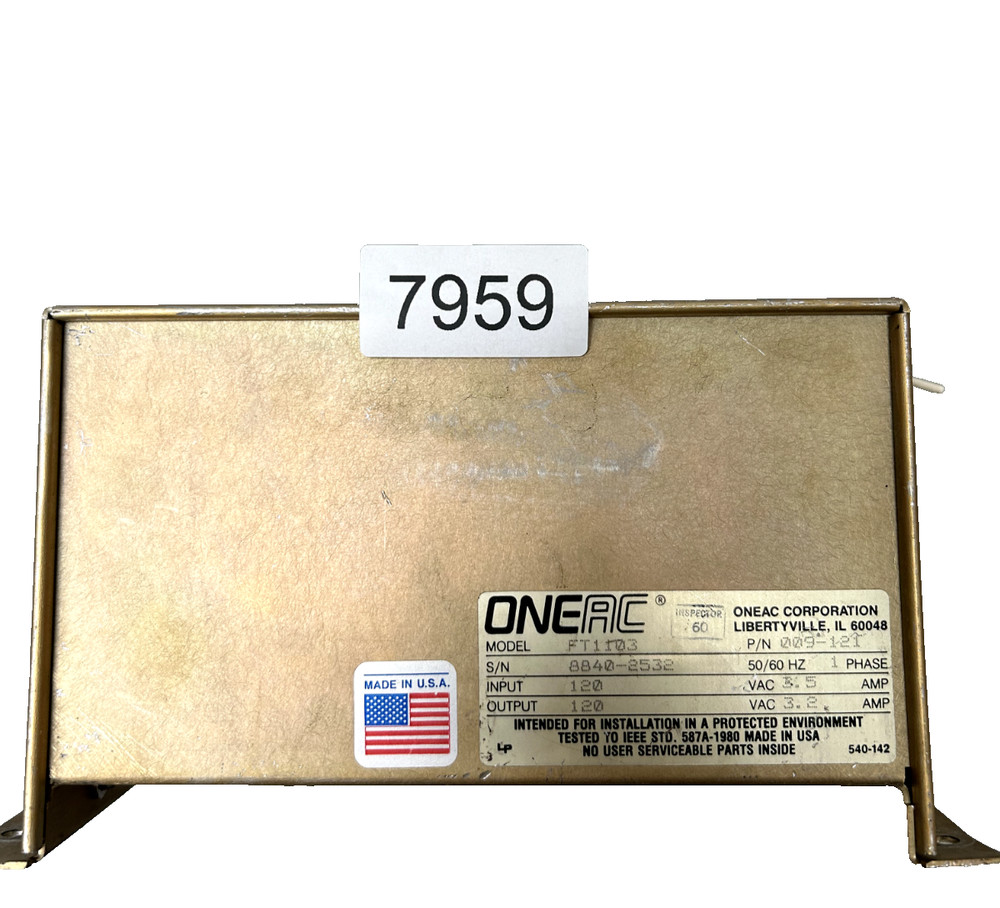 Oneac FT1103 Power Conditioner