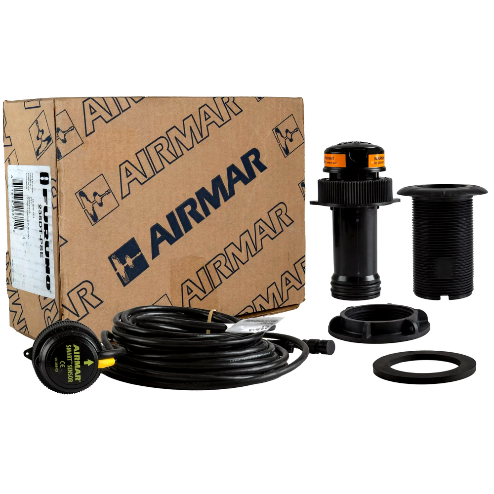 AIRMAR FURUNO 235DT-PSE PLASTIC THRU-HULL, DIGITAL DEPTH AND TEMP SENSOR