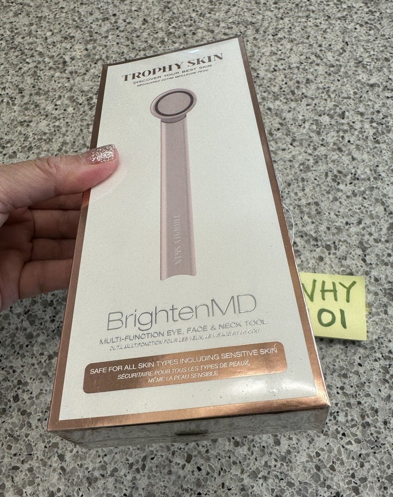 Trophy Skin Brighten MD Multi Function Device Face & Neck TOOL NEW SEALED BOX