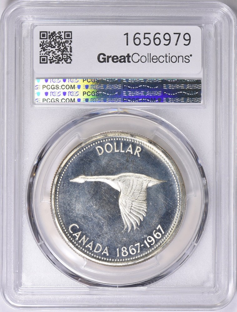 1967 Canada S$1 Silver PCGS PL 63CAM