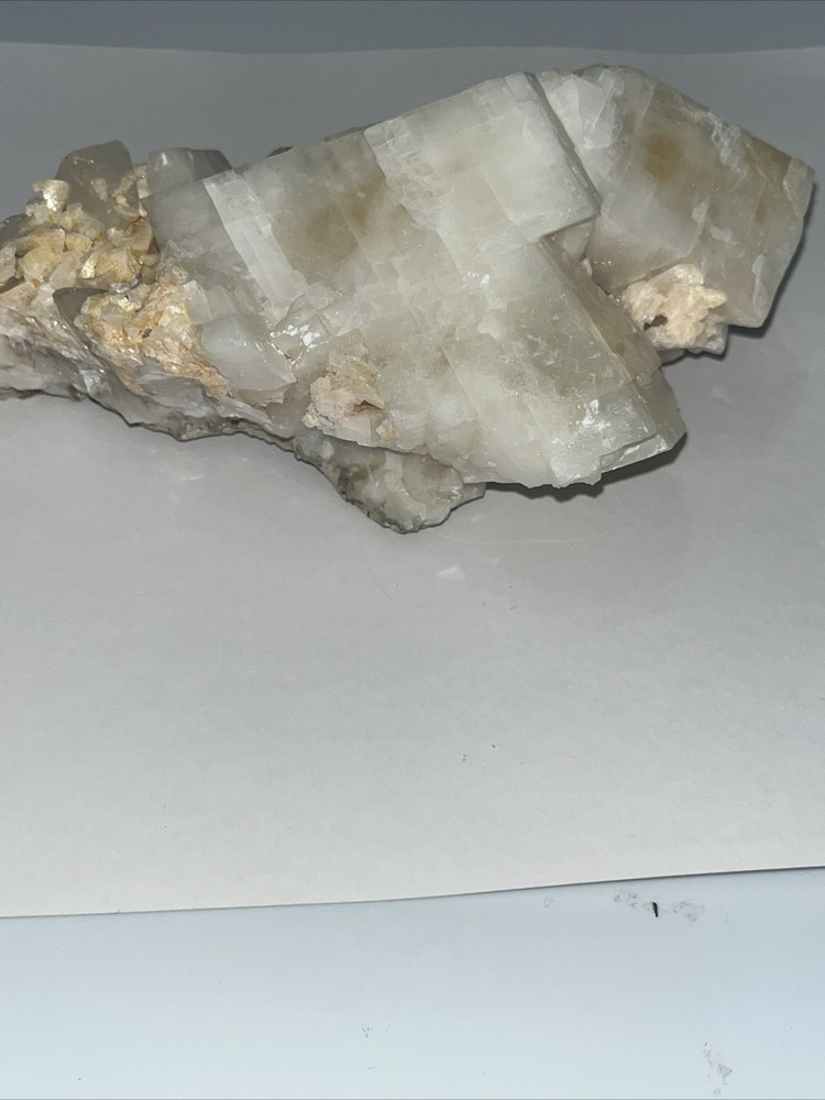 White Calcite Cream Dolomite 6 1/2 Inch Long