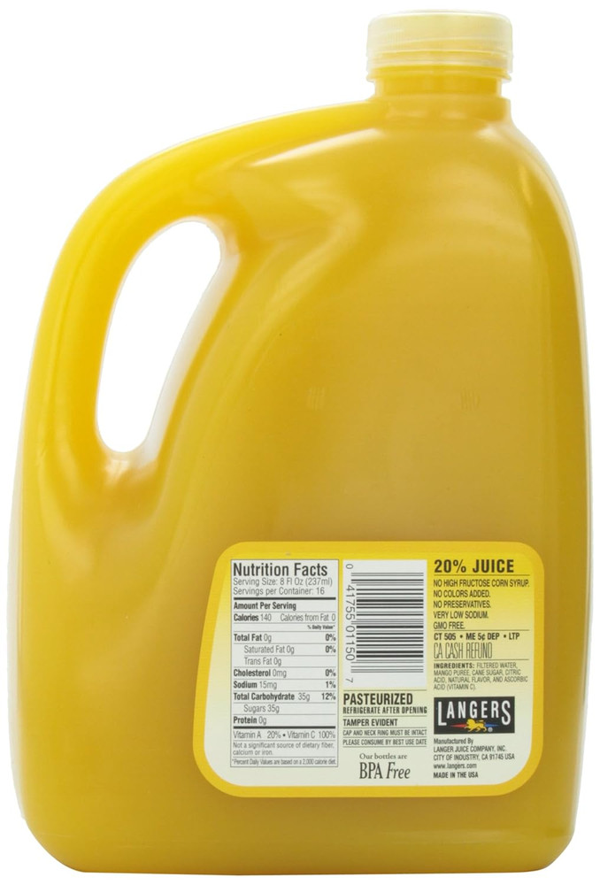 Juice, Mango Nectar, 128 Fl Oz (Pack of 1)