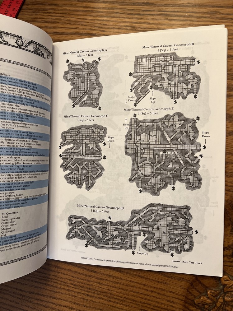 DUNGEON BUILDER'S GUIDEBOOK 1998 Dungeons & Dragons Supplement