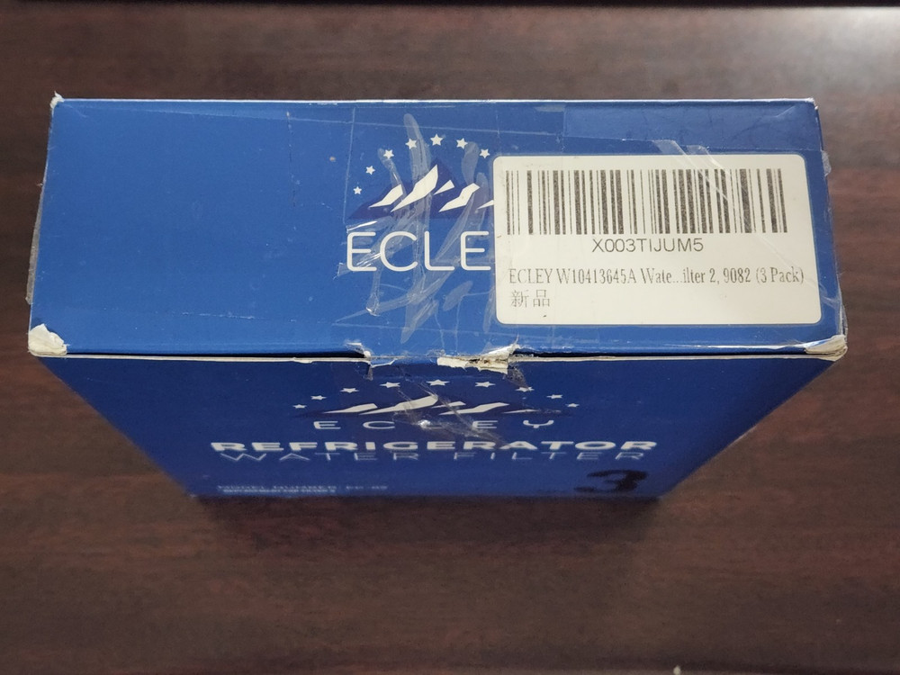 3-Pack ECLEY Refrigerator Water Filter EC-02 Filter 2 New Sealed