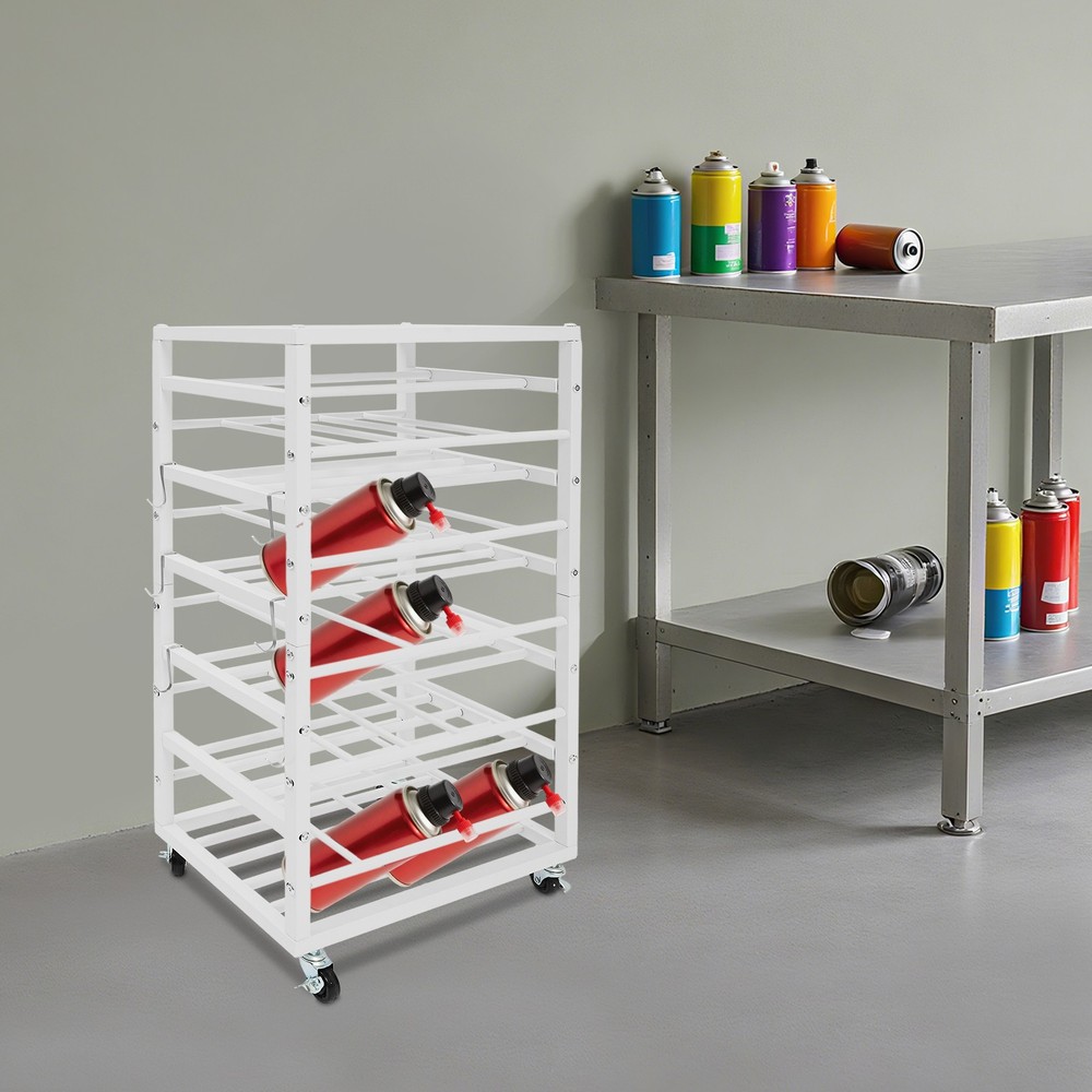 Paint Organizer Storage Rack Paints Storage Cart Rolling Paint Bottle Organizer