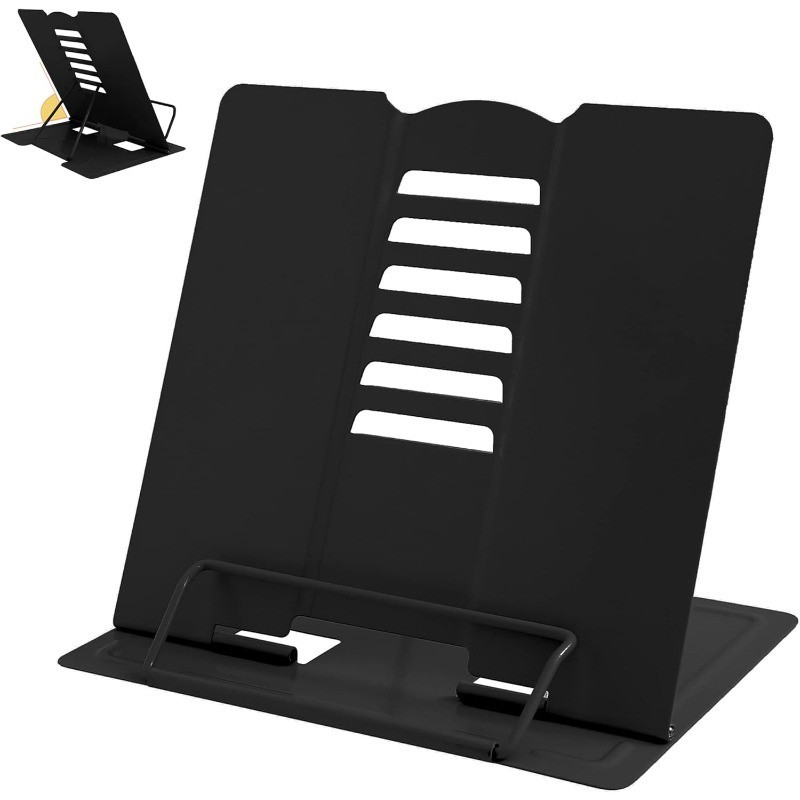Metal Book Stand Adjustable Book Holder for Reading