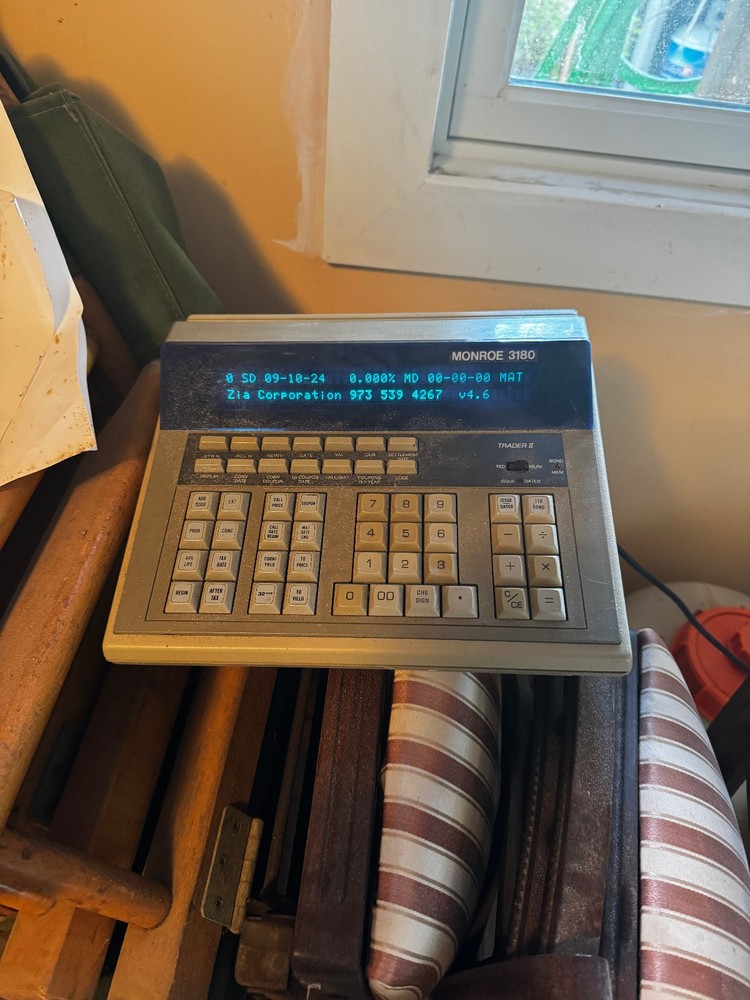 Monroe 3180 Trader II Bond Trader Computer CalculatorWorking perfectly