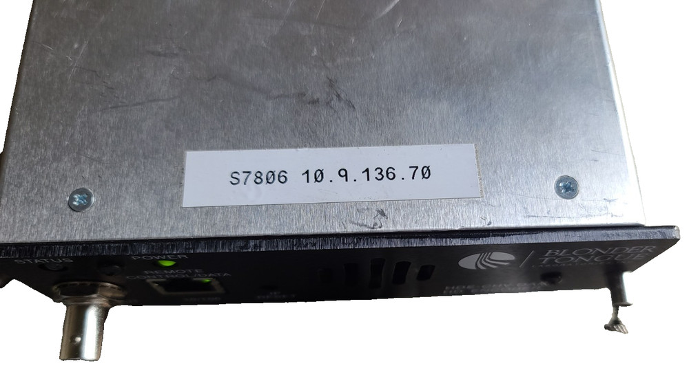 Blonder Tongue Laboratories HDE-CHV-QAM HD ENCODER power on