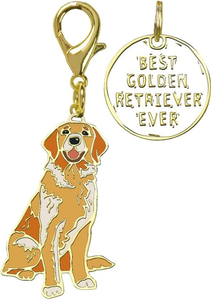 Dog Collar Charm Set - Golden Retriever