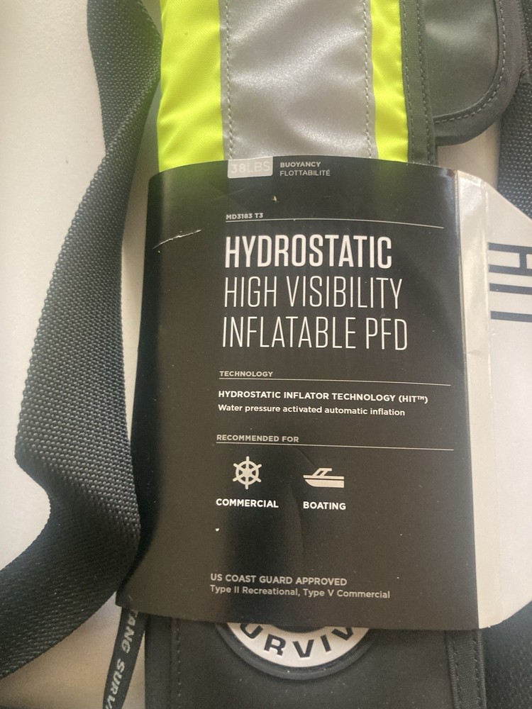 Mustang MD3183T3 HIT High Visibility Inflatable PFD (MD3183T3