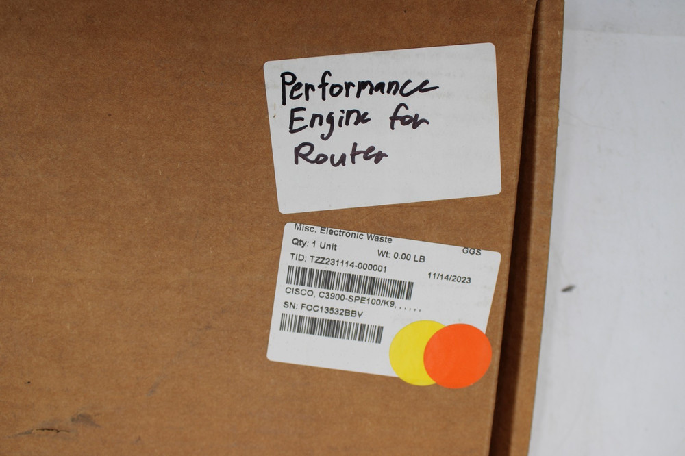 Cisco C3900-SPE100/K9 V02 2GB RAM Router Performance Engine