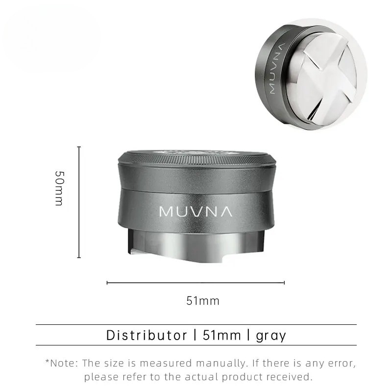 V2 Espresso Tamper, 30lbs Pressure Spring-loaded Tamper, Height Distributor Set