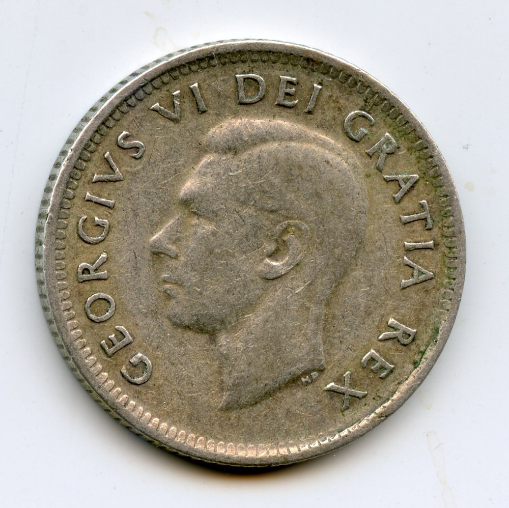Canada 10 cents 1951 silver coin