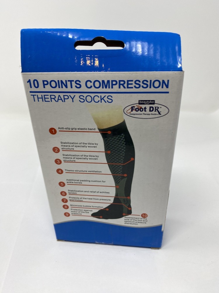 10 Points Compression Therapy Socks Size L Sealed Box