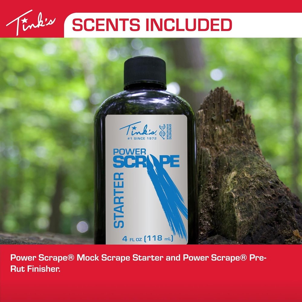 Deer attractant scent scrape kit