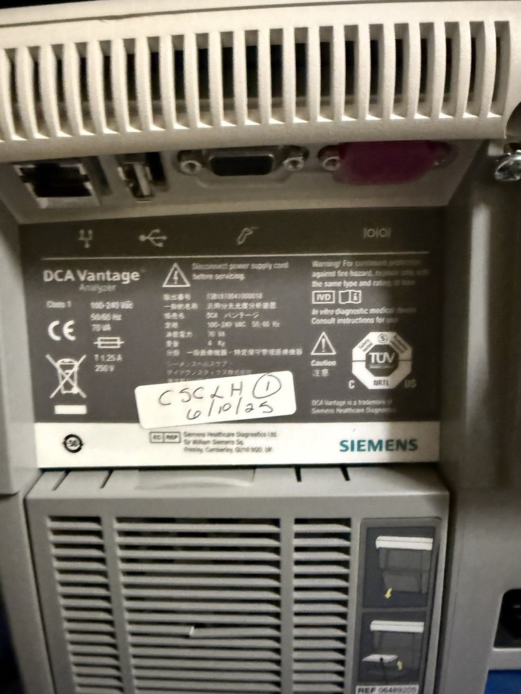 Siemens Medical DCA Vantage Analyzer