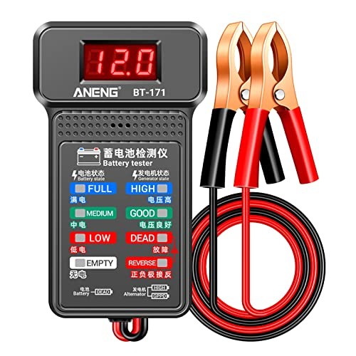 12V Car Battery Tester Digital Alternator Voltage-Analyzers Diagnostic Tool