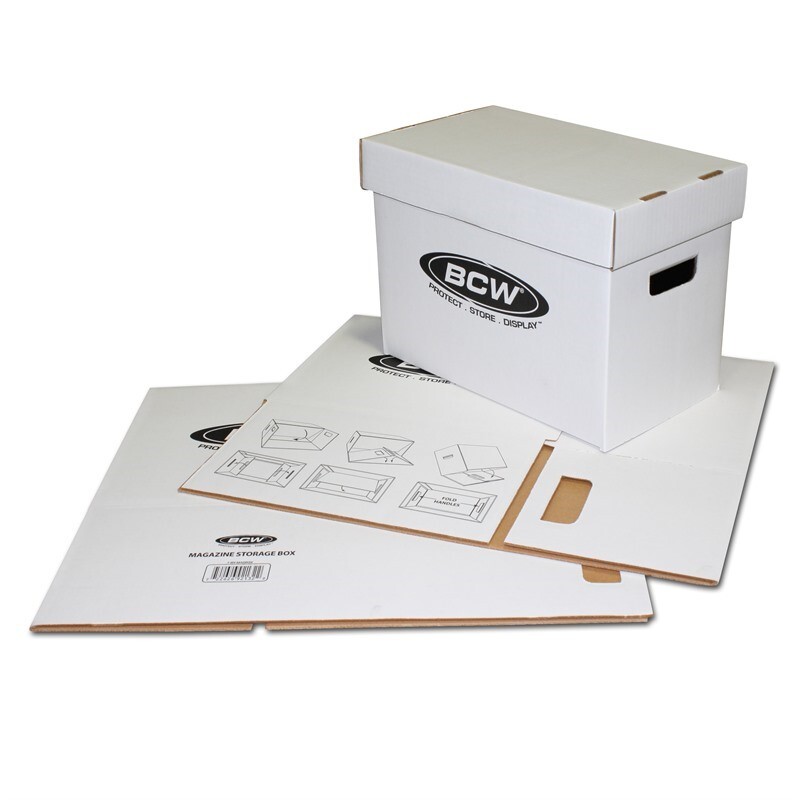 BCW Magazine Comic Storage Archive Box Double Thickness Doc Quality Cardboard