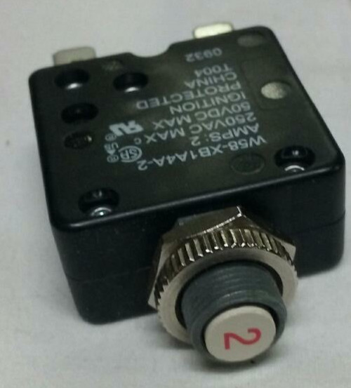 MANUEL 2AMP RESET BUTTON PANEL CIRCUIT BREAKER