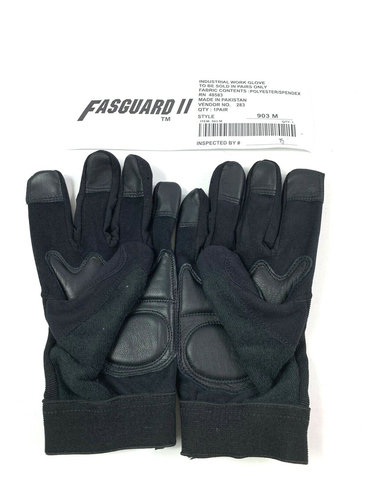 Fasguard II Industrial Work Glove 903M Adjustable Polyester Spandex Medium