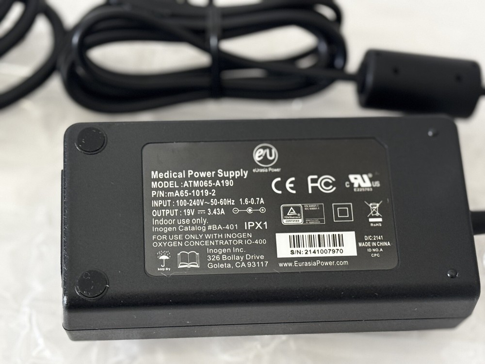 Genuine Inogen One G4 Power Supply   BA-401