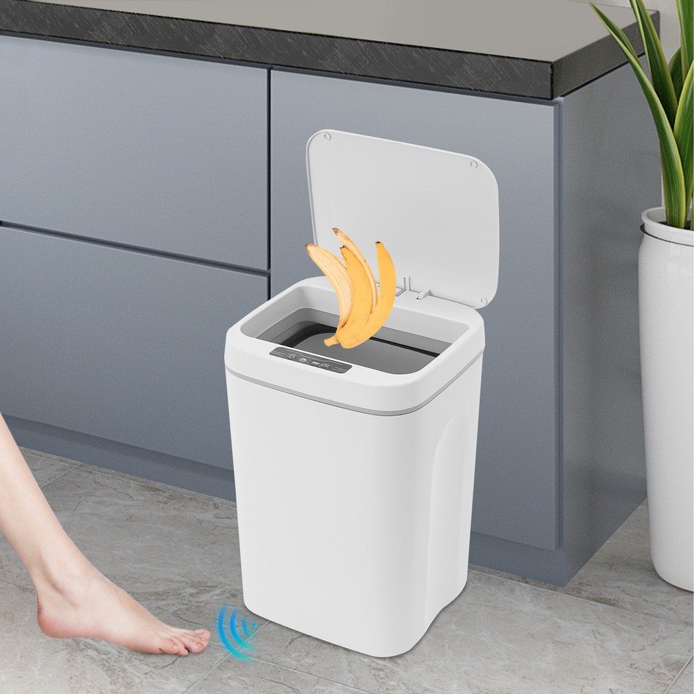 Touchless 4.22 Gallon Automatic Motion Sensor Smart Trash Can Bathroom Trash Can