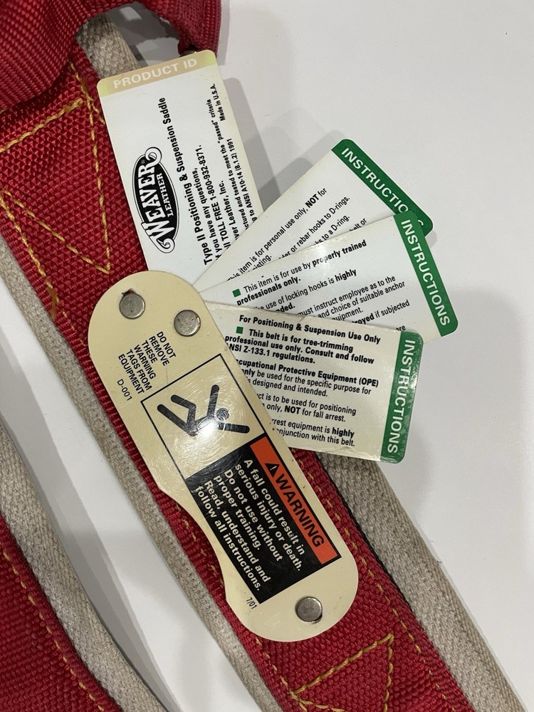 Weaver Tree Climbing Belt Model: 1005 Size: Medium