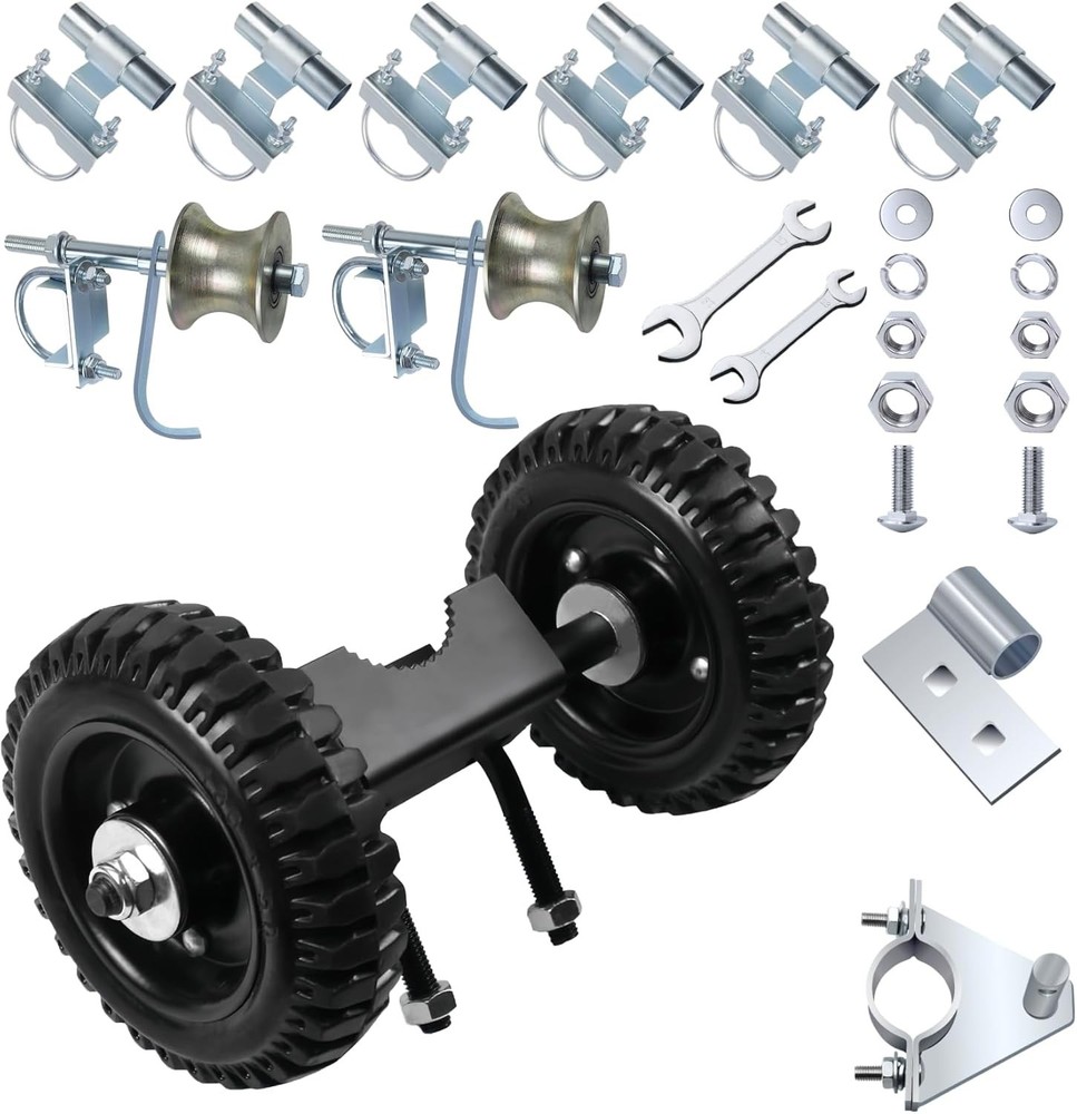 Rolling Gate Hardware Kit for Chain Link Gate Sliding Gate Hardware, Suitable fo