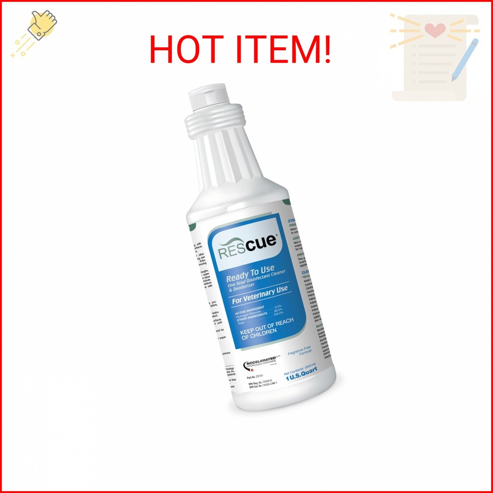 REScue One-Step Ready-to-Use Disinfectant Cleaner & Deodorizer – For Veterinary