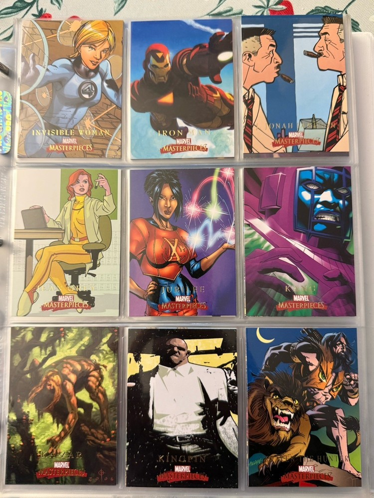 2008 MARVEL MASTERPIECES series 2 Complete Base Set 1-90 Skybox.
