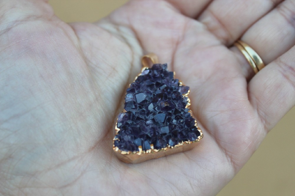 Amethyst Cluster Pendant from Brazil R190