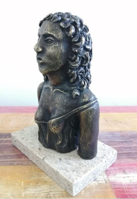 JACOB EPSTEIN " VIRGIN " BRONZE SCULPTURE SIGNED