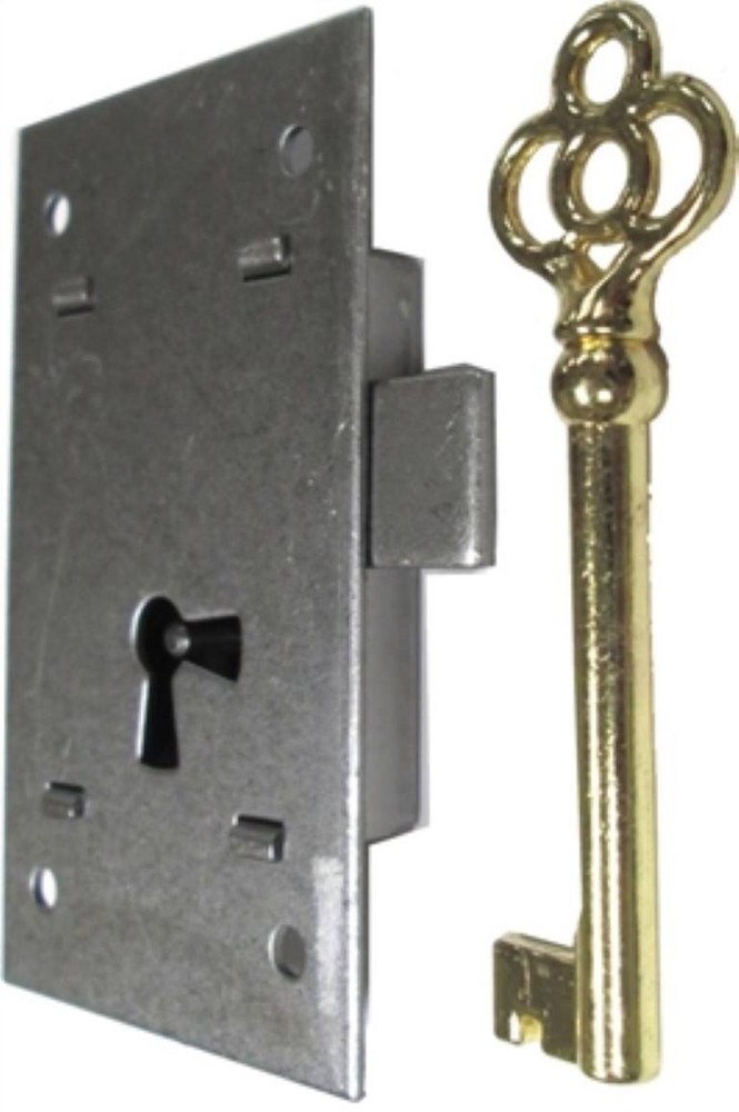 LARGE Flush Mount Cupboard Lock 2 x 3" left & right cabinet desk chest curio
