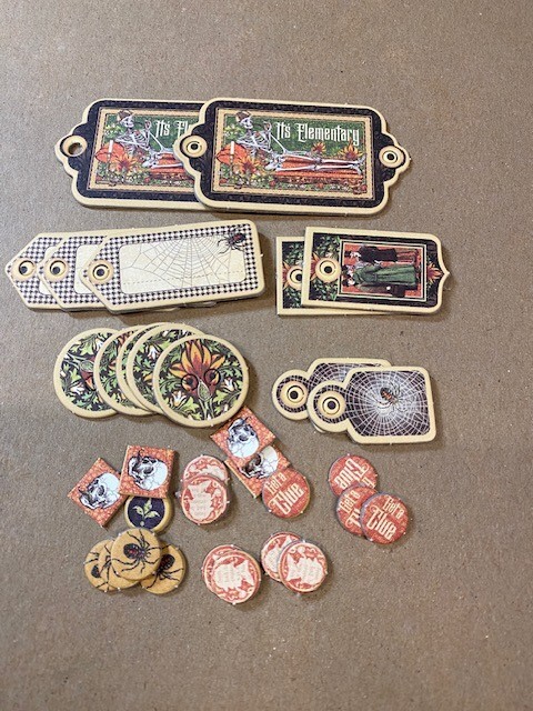 Graphic 45, Elementary, Chipboard, 33 Pieces, Never Used