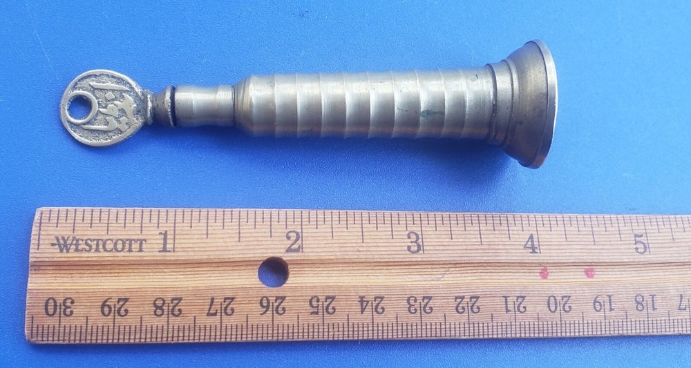 Vintage Middle Eastern / India Brass Bronze Ink Holder