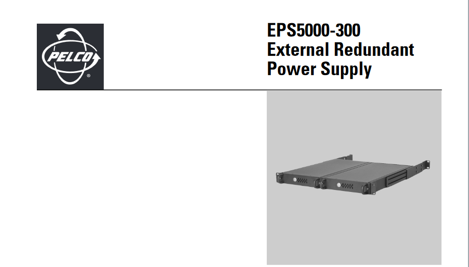 PELCO EPS5000-300 External Redundant Power Supply