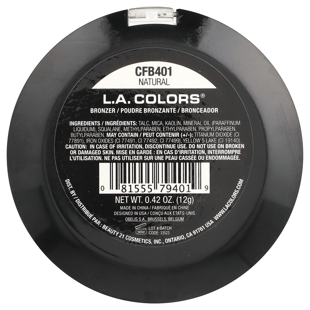 Bronzer, CFB401 Natural, 0.42 oz (12 g)