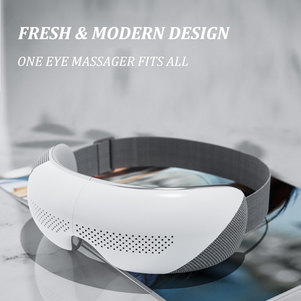 Smart Eye Massager with Heat Bluetooth Music Visualized Nice Gift Box PainRelief