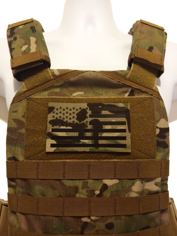 LARGE 5x3" Infrared reflective Multicam IR US Flag Patch Special Forces SF patch