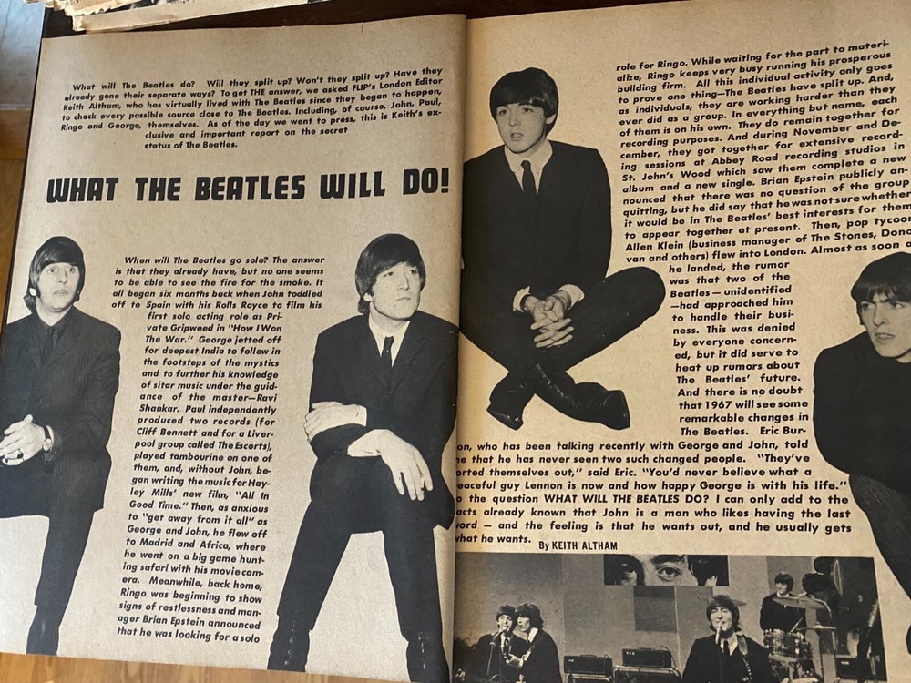The Beatles, Two Page Vintage Clipping