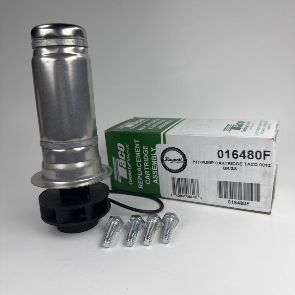 Raypak 016480F Kit-Pump Replacement Cartridge Taco 0012 BR/SS New