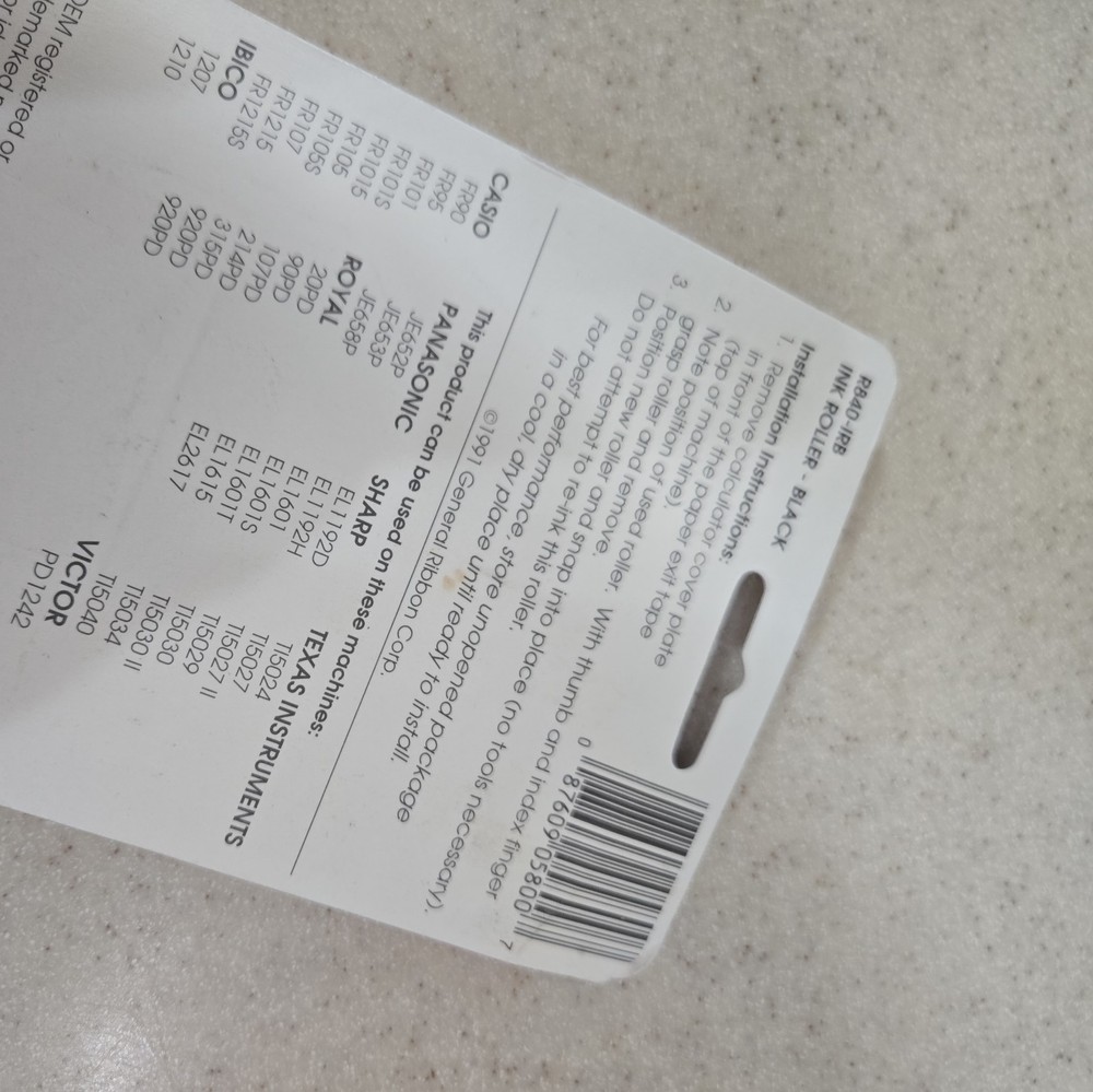 Unopened GRC R850-IRB Ink Roller For Calculators Casio Texas Instruments + More