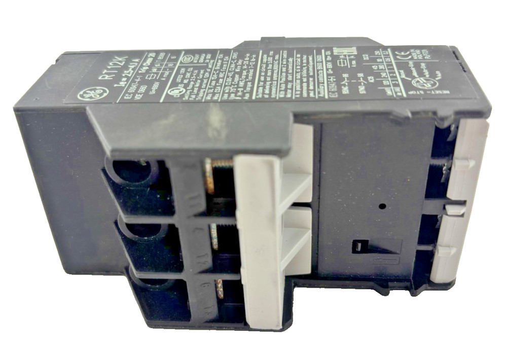 GE RT12K Overload Relay Auto/Manual Reset Type Industrial Control