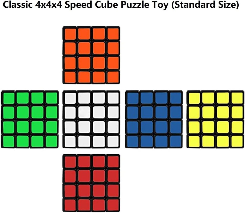 4x4x4 Puzzle Cube Black