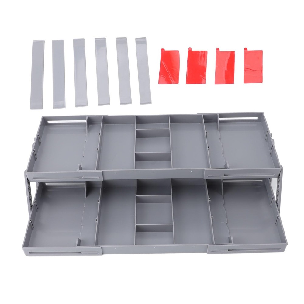 Multi Level Drawer Organizer, Expandable Folding Smart Drawer Organizer Makeu...