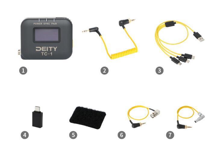 Aputure Pro set Deity Time code TC-1 3PC kit +TC-SL1 Wireless Timecode Slate