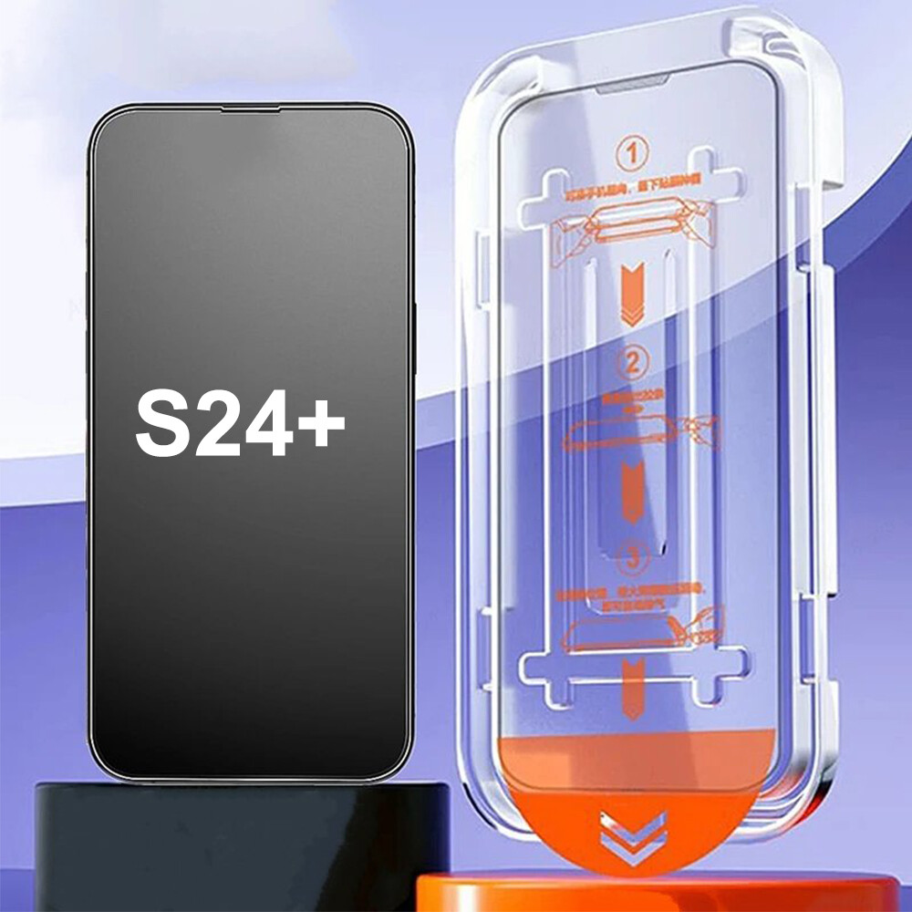 For Samsung S24 S24 Plus Tempered Glass Screen Protector Auto-Dust Removal